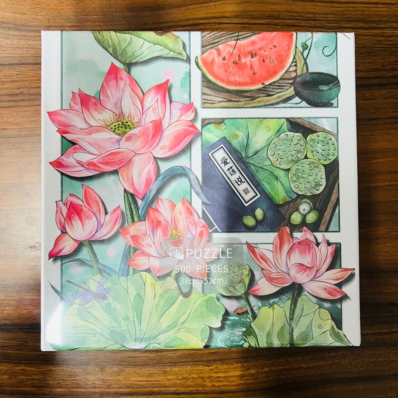 Children'S Puzzle Velvet Jigsaw Puzzle 1000 Piece Decompression Toy Adult Teenager Landscape Textiles Adult Puzzle - Image 1